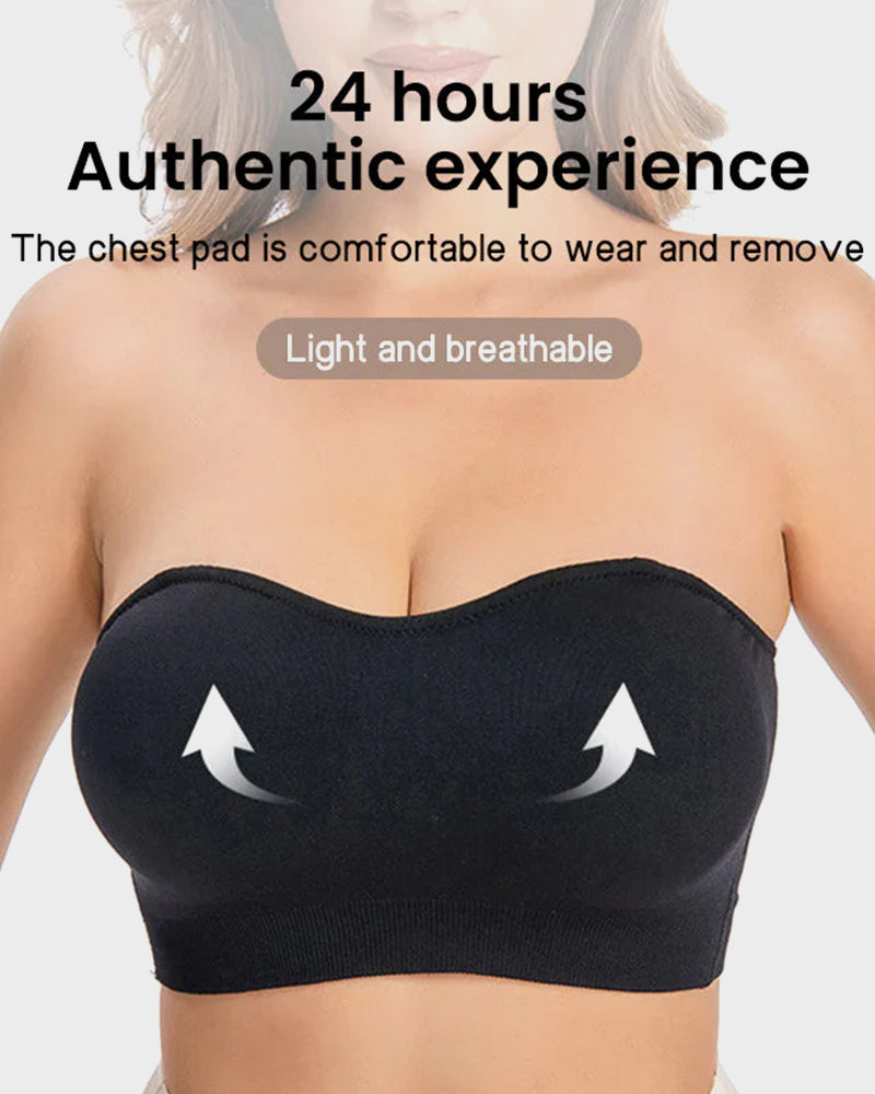 SheCurve® Non-Slip Bandeau Seamless Wireless Strapless Bra