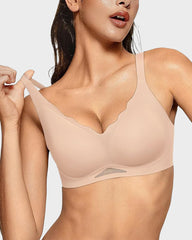 Seamless Soft Comfort Wireless Mesh Bra