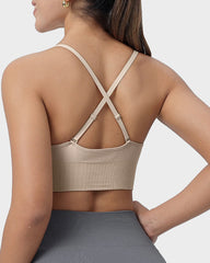Deep V Wireless Sports Bra (2 Pack)