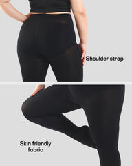 Plus Size High Waist Strechy Black Tights