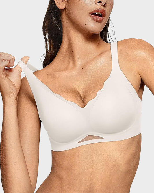 Seamless Soft Comfort Wireless Mesh Bra