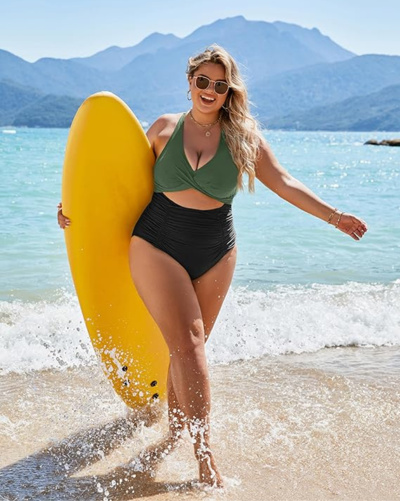 One Piece Swimsuits Push Up Tummy Control Bathing Suits SheCurve