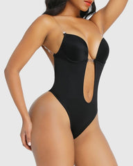 SheCurve® Strapless U Plunge Thong Bodysuit| Must-Have For TikTok Users