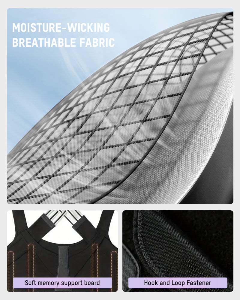 Adjustable Back Posture Corrector Brace for Women & Men