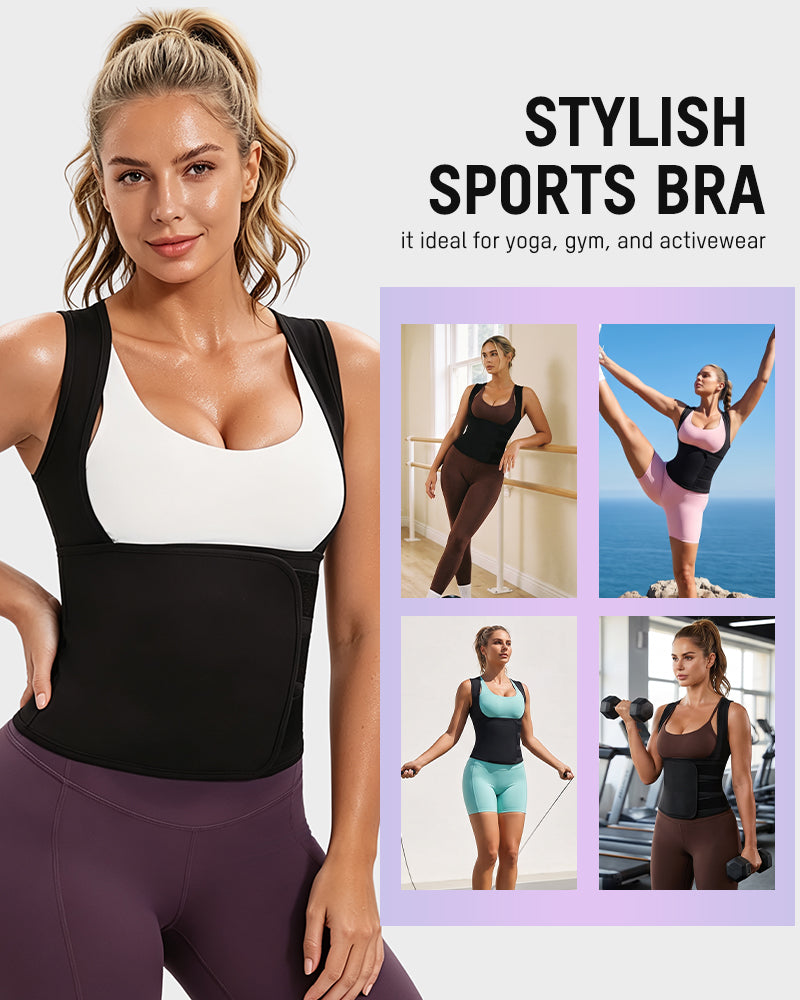 Adjustable Thermal Sweat Waist Trainer Shapewear Vest
