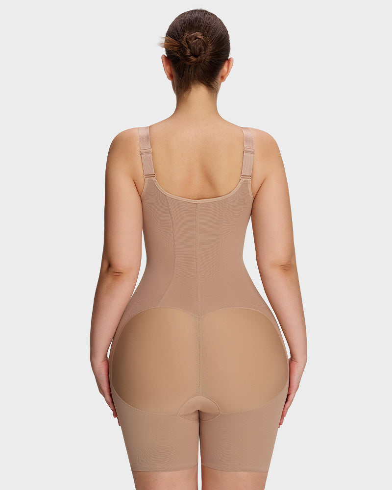 All-in-One Zipper Breathable Slimming Sculpting Bodysuit