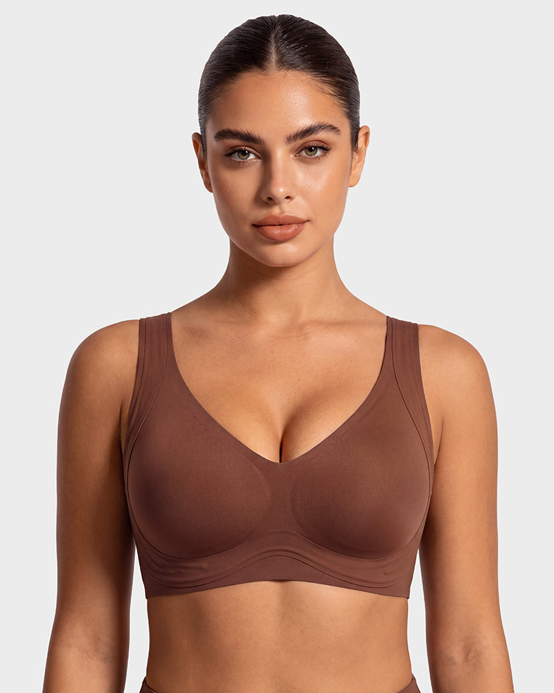 Anti-Gravity™ Wide-Strap Deep-V Lift Bra