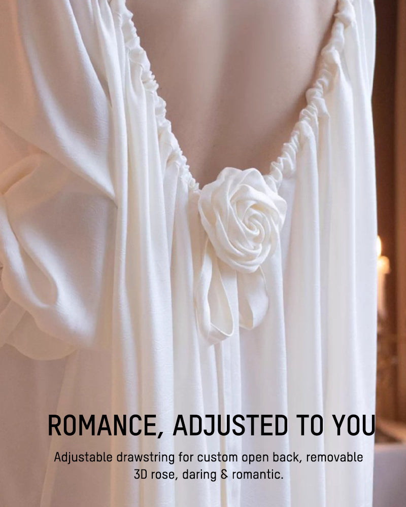 Backless Adjustable Vintage Loungewear Dress