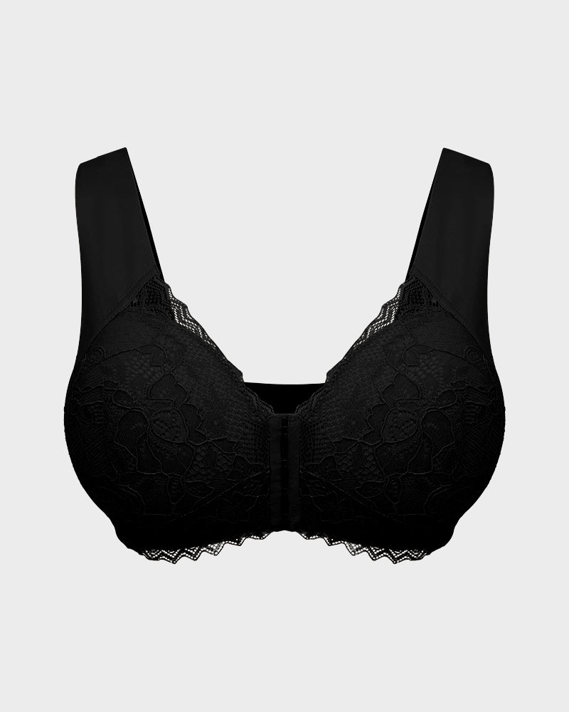 SheCurve® 5D Front Closure Wireless Bra - Black (Buy 1 Get 1 Free)