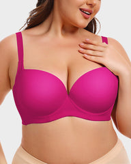 SheCurve®Comfy Smoothing Push-Up T-Shirt Bra