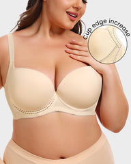 SheCurve®Comfy Smoothing Push-Up T-Shirt Bra