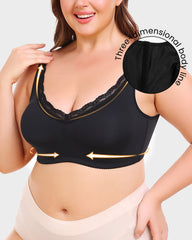 SheCurve®Full Coverage Lace Trim Minimizer Bra