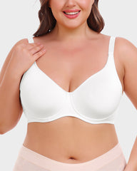 SheCurve®Comfort Everyday T-Shirt Bra-white