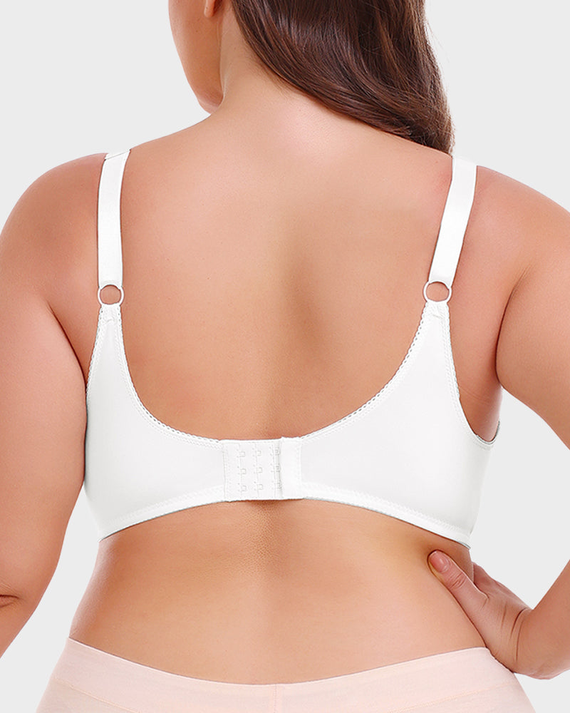 SheCurve®Comfort Everyday T-Shirt Bra-white