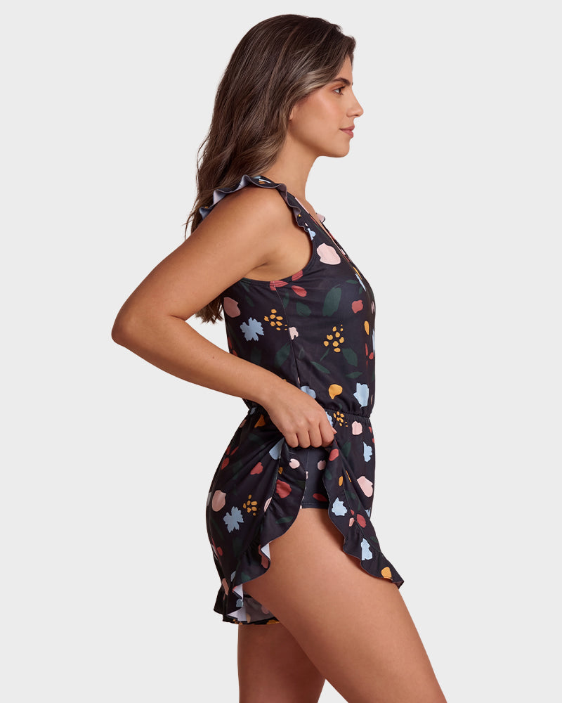 Built-in Bra Swim Romper