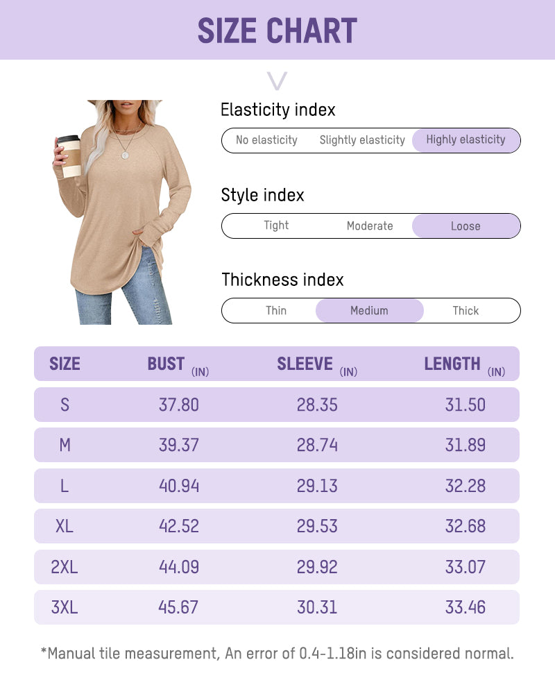 Casual Thumbhole Long Sleeve Top