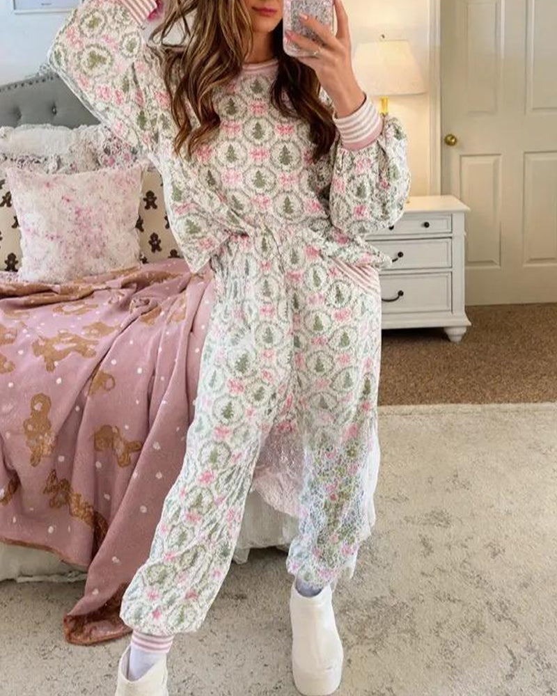 Christmas Girlie Holiday Lounge Set