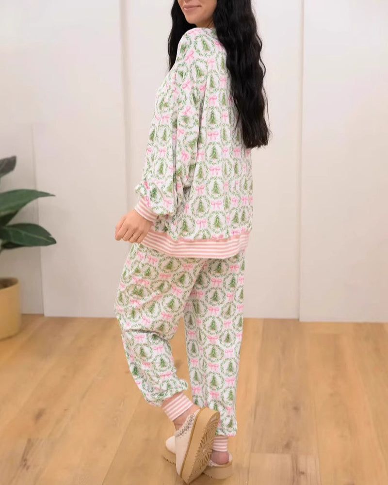 Christmas Girlie Holiday Lounge Set