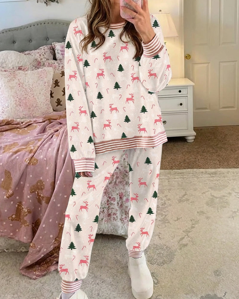 Christmas Girlie Holiday Lounge Set