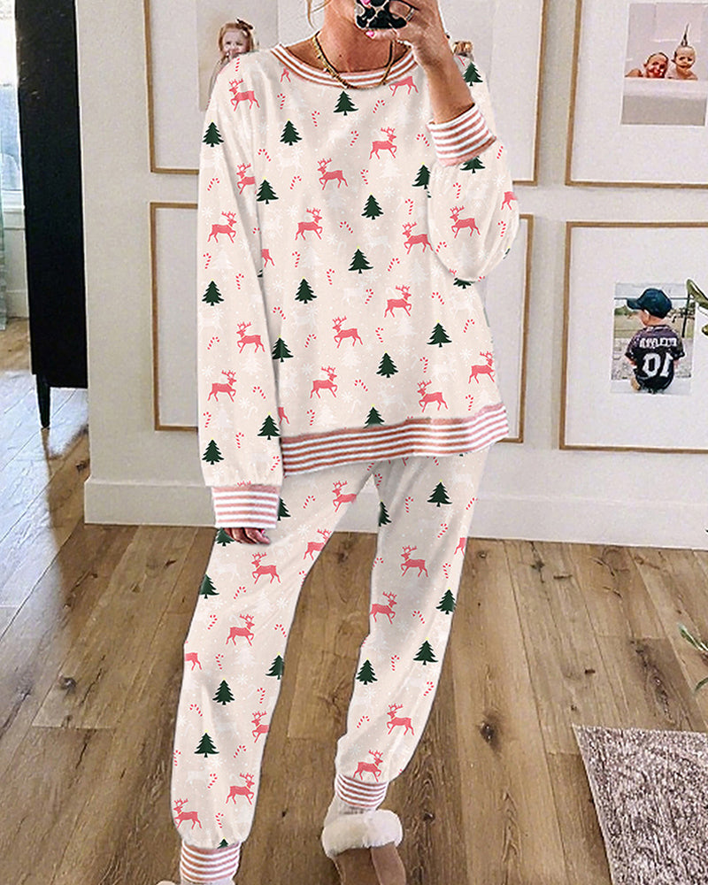 Christmas Girlie Holiday Lounge Set