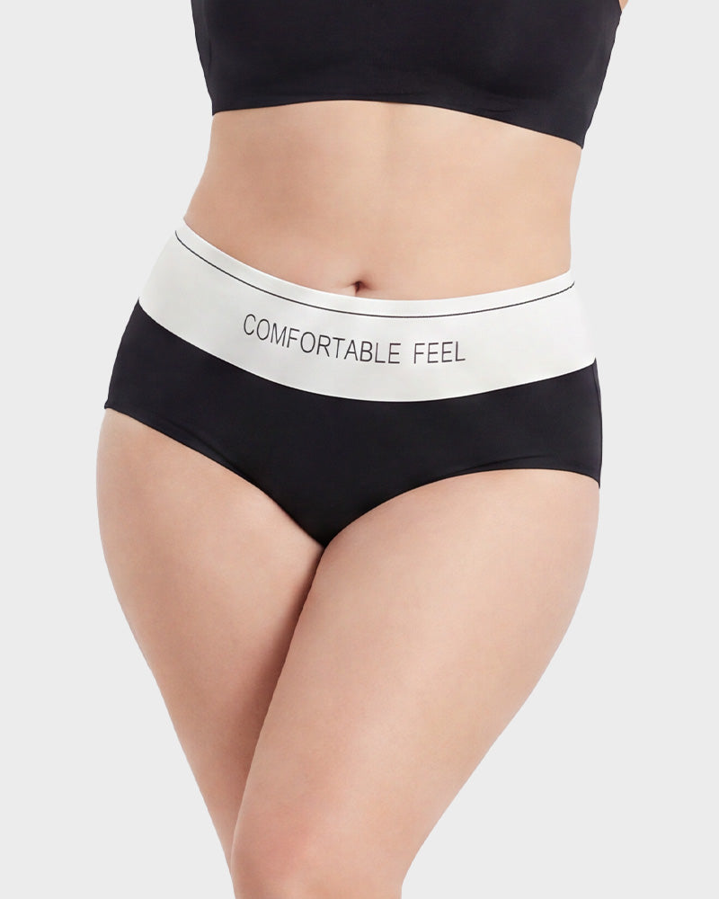 Color-Block One-Piece Tummy Control Briefs（5 Pack）