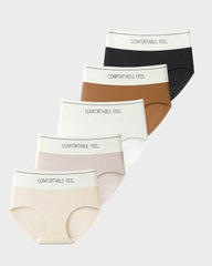Color-Block One-Piece Tummy Control Briefs（5 Pack）