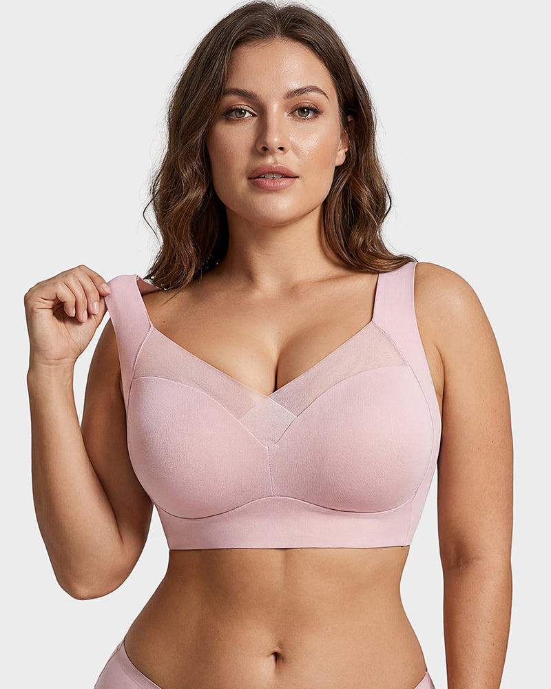 Comfortable Smoothing Mesh Bra