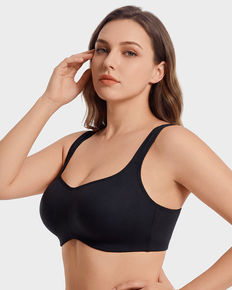 Cooling Square-Neck Balconette Underwire Bra