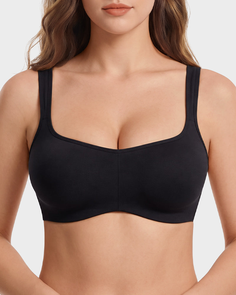 Cooling Square-Neck Balconette Underwire Bra