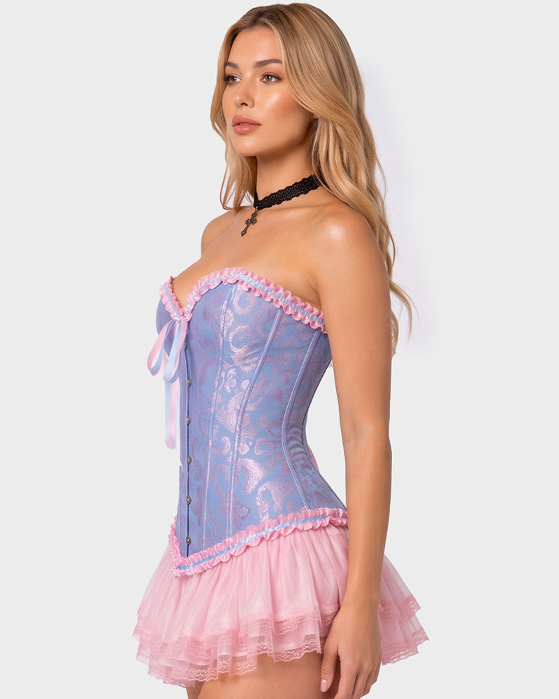 Corset Tops Lace Waist Push Up Shapewear