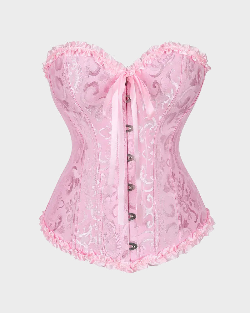 Corset Tops Lace Waist Push Up Shapewear