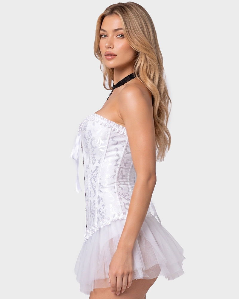 Corset Tops Lace Waist Push Up Shapewear