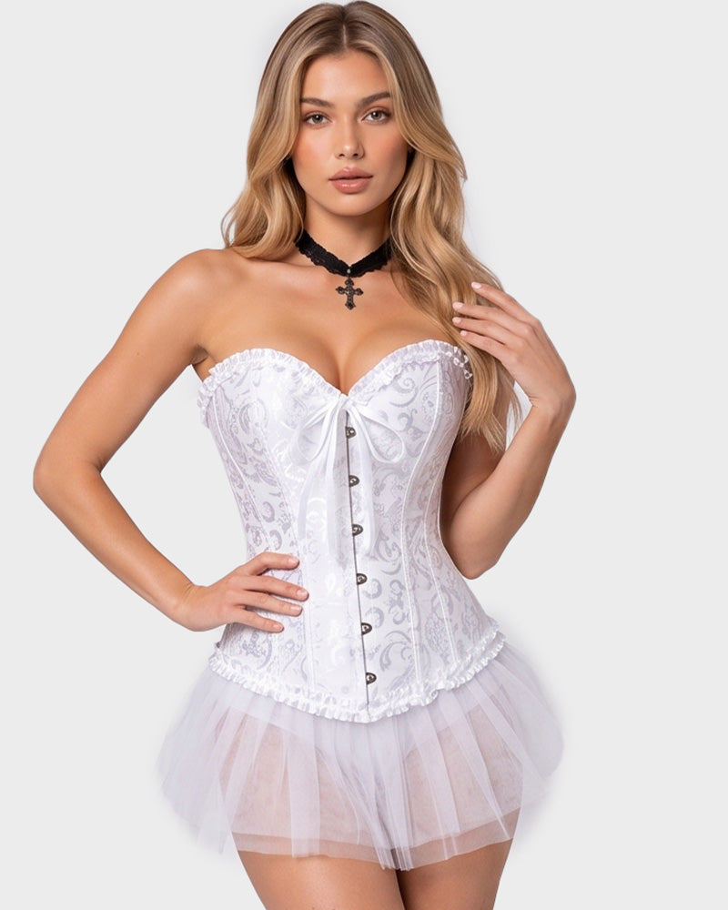 Corset Tops Lace Waist Push Up Shapewear