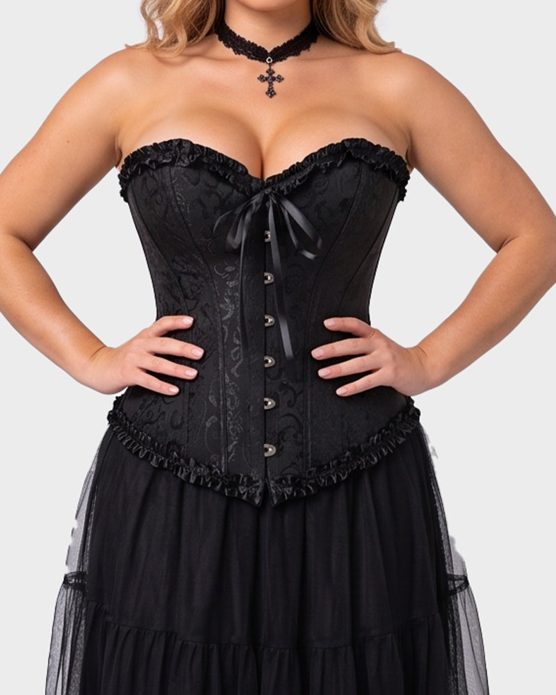 Corset Tops Lace Waist Push Up Shapewear