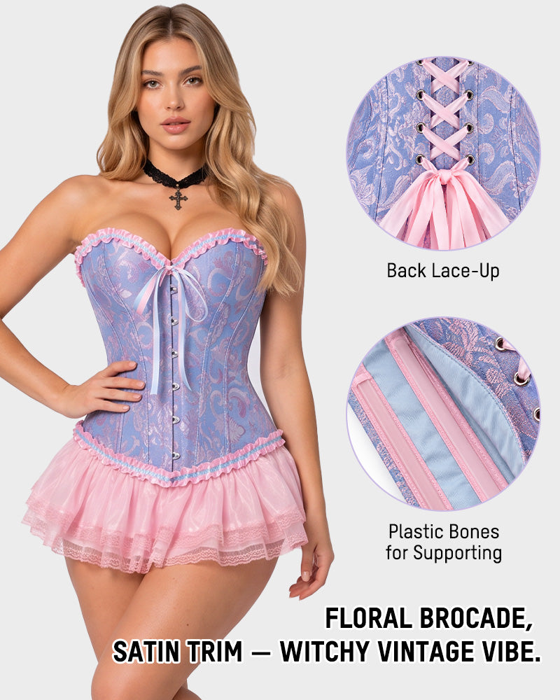 Corset Tops Lace Waist Push Up Shapewear