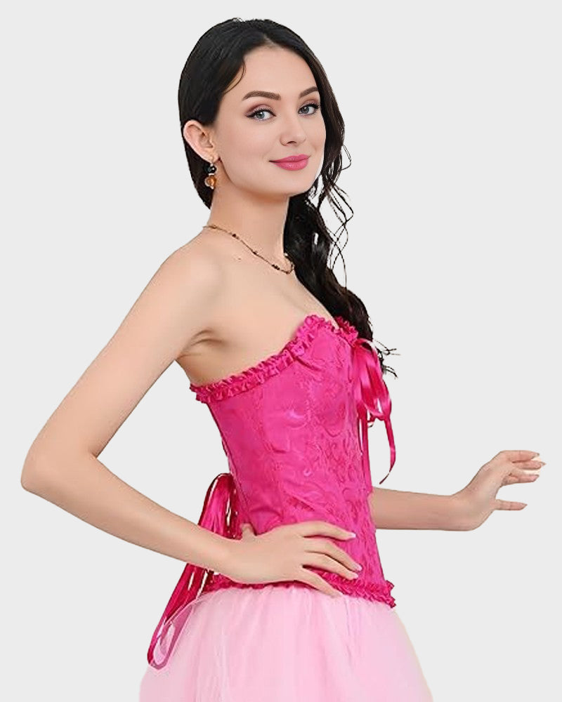 Corset Tops Lace Waist Push Up Shapewear