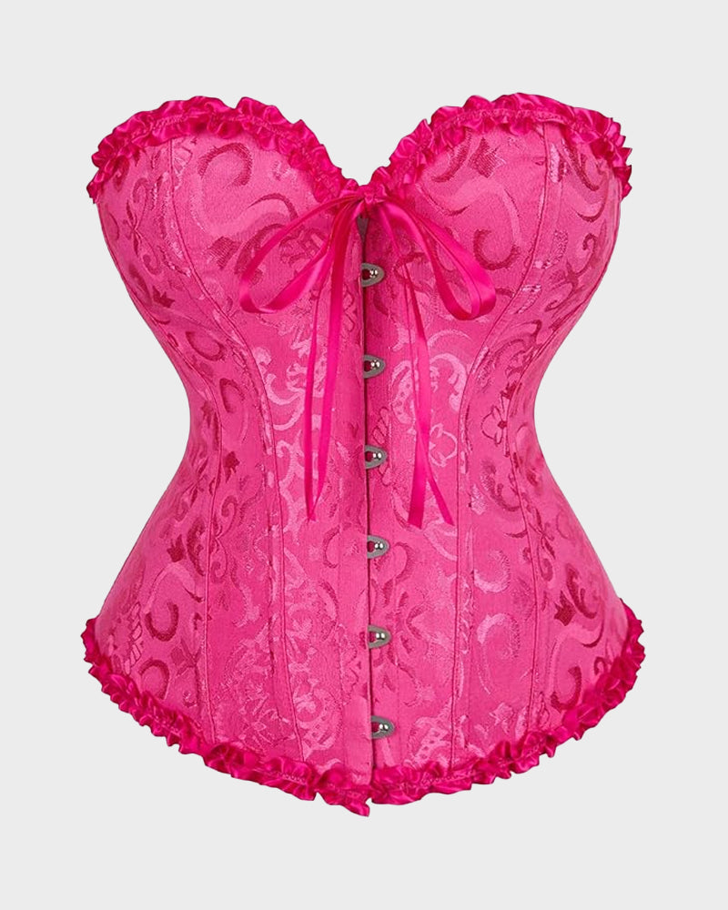 Corset Tops Lace Waist Push Up Shapewear