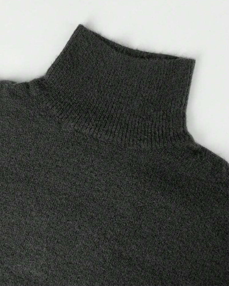 Cozy Turtleneck Knit Pullover Sweater