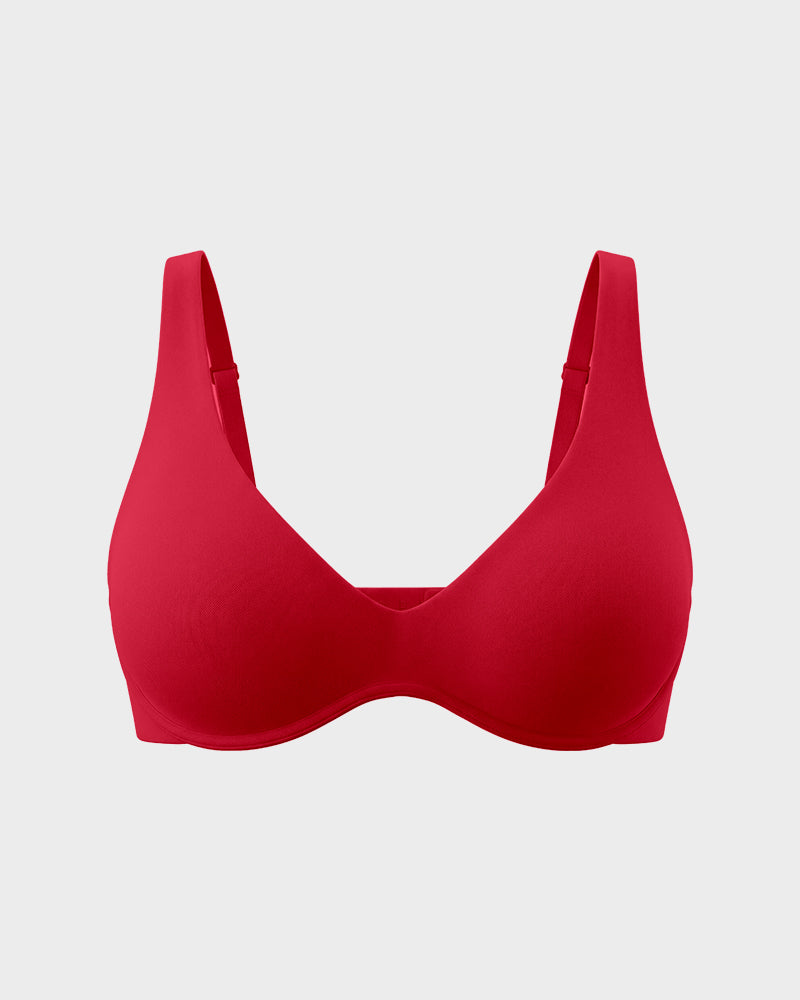 Deep-Plunge Unlined Underwire Bra