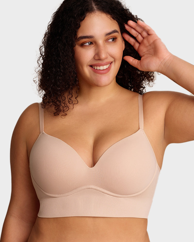 Deep V Wireless Lift Bralette