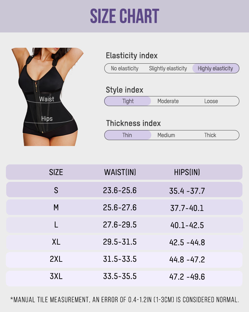 Double-Layer Tummy Control Waist Shaper Girdle With Bra