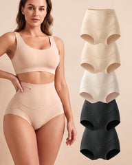 Double Sculpt High Waist Tummy Control Briefs（5-Pack）