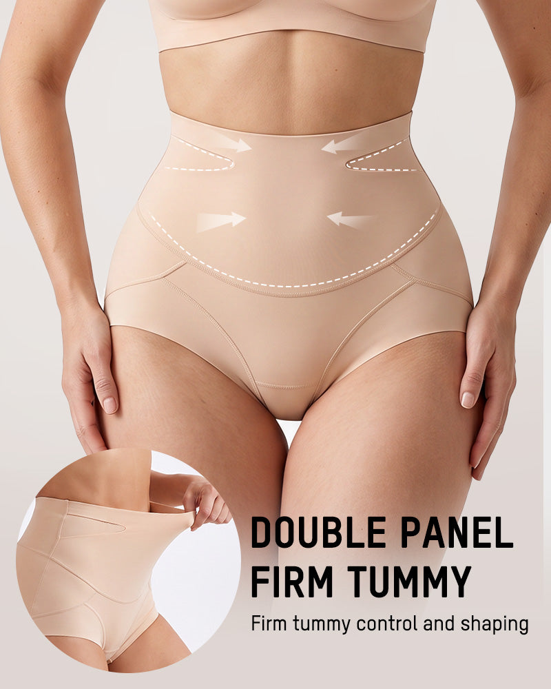 Double Sculpt High Waist Tummy Control Briefs（5-Pack）