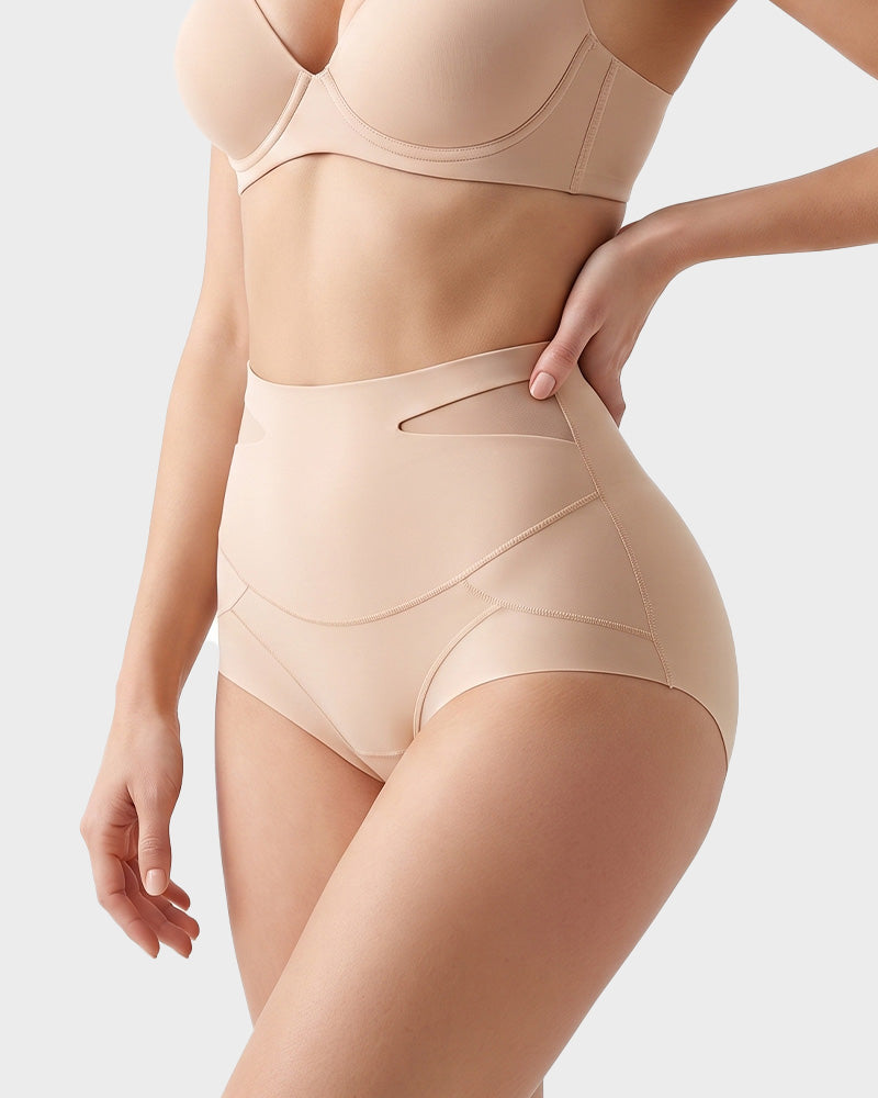 Double Sculpt High Waist Tummy Control Briefs（5-Pack）