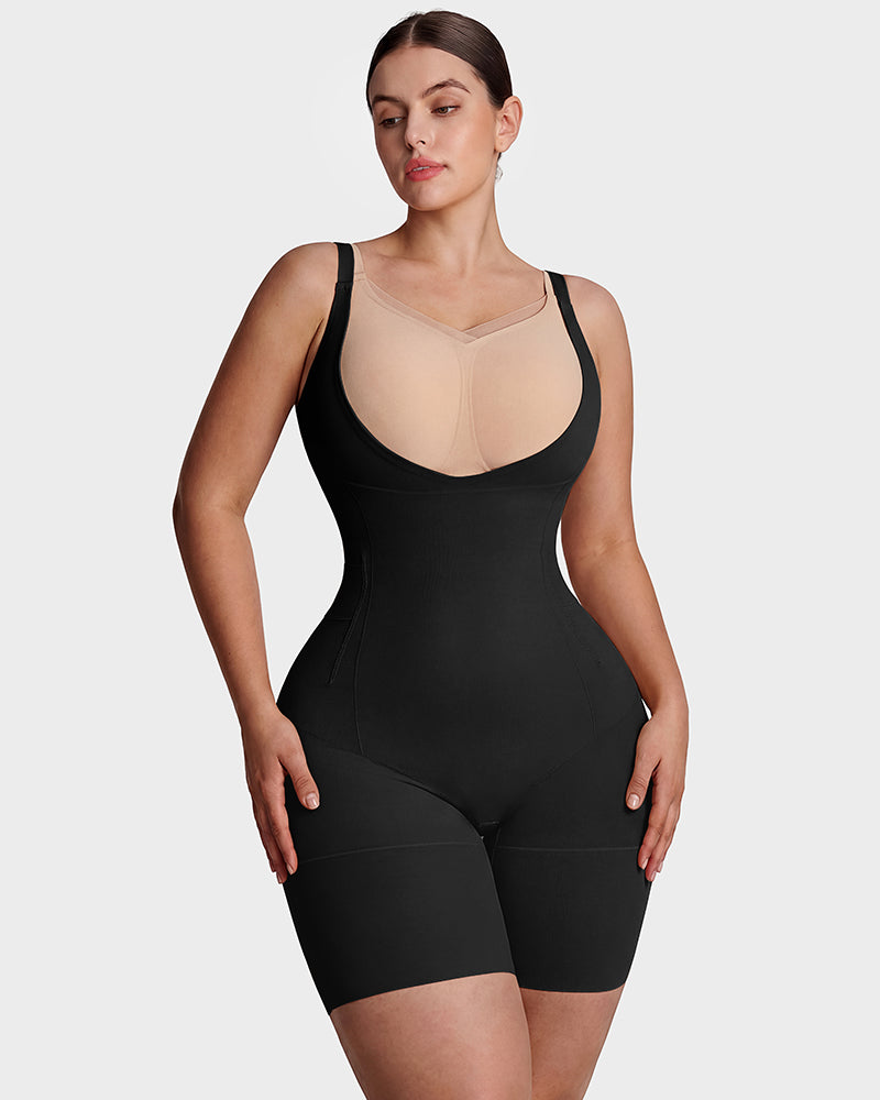 Easyslide™ U-Neck No-Cup Mid-Thigh Shapewear