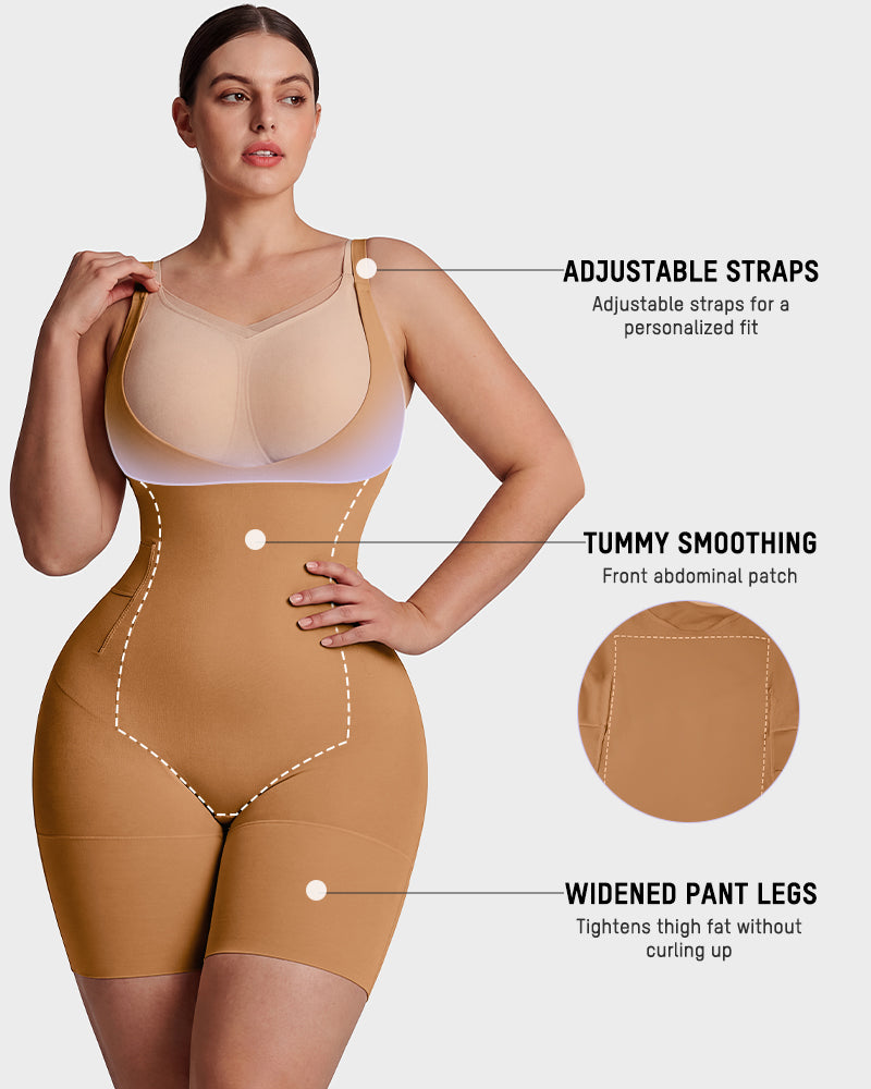 Easyslide™ U-Neck No-Cup Mid-Thigh Shapewear