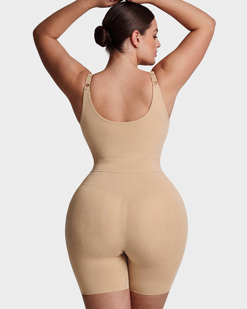 Easyslide™ U-Neck No-Cup Mid-Thigh Shapewear