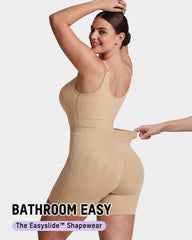 Easyslide™ U-Neck No-Cup Mid-Thigh Shapewear