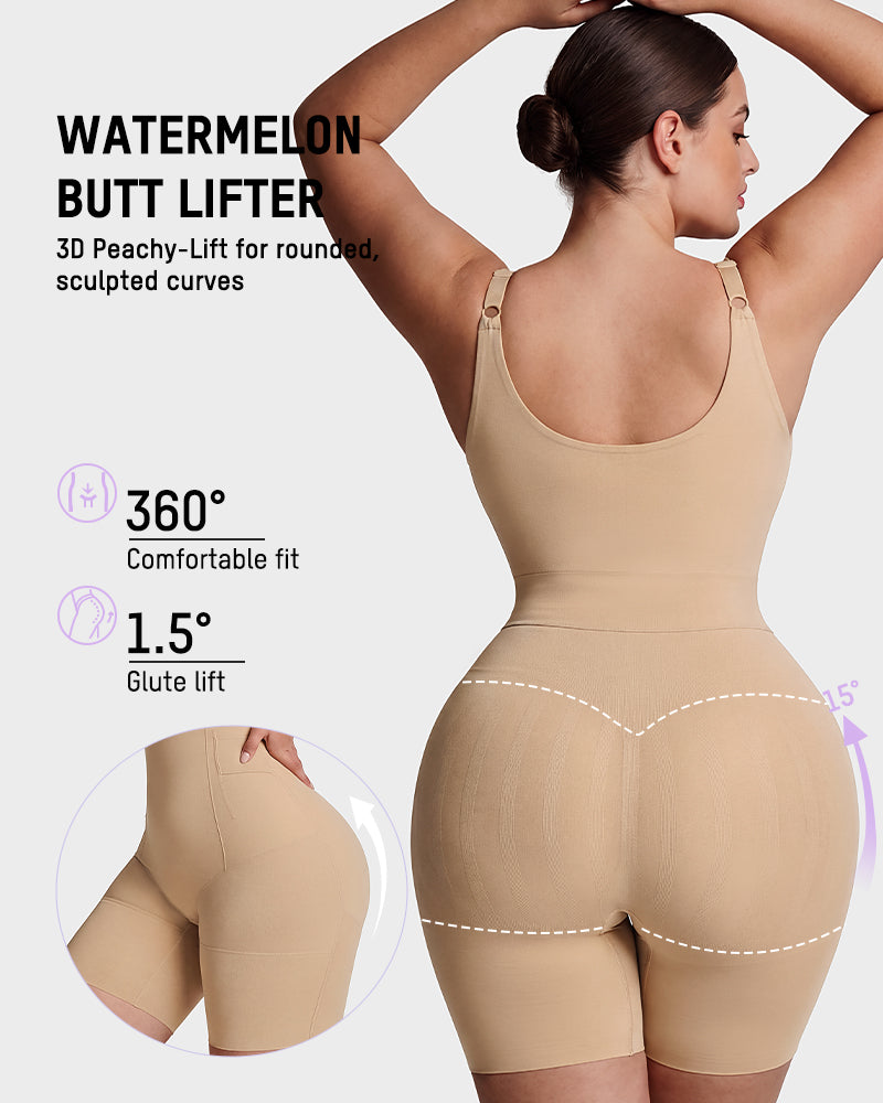 Easyslide™ U-Neck No-Cup Mid-Thigh Shapewear