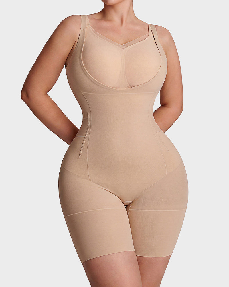 Easyslide™ U-Neck No-Cup Mid-Thigh Shapewear